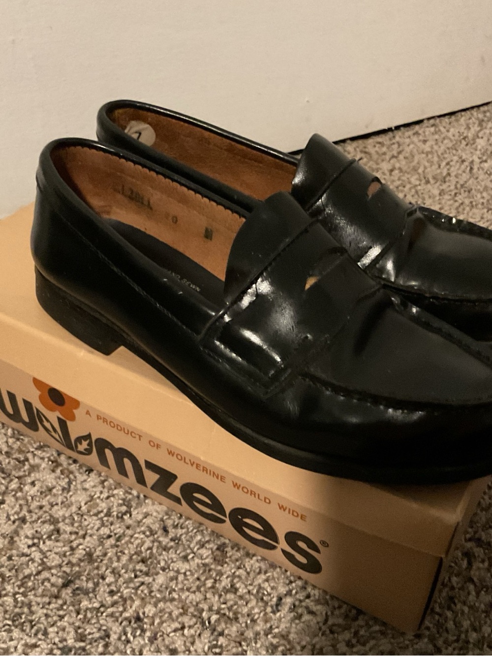 Maine Woods Black Patent Hand Sewn Penny Loafers